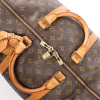Louis Vuitton Keepall Bandoulière 55 Monogram Canvas Travel Bag in Brown M41414