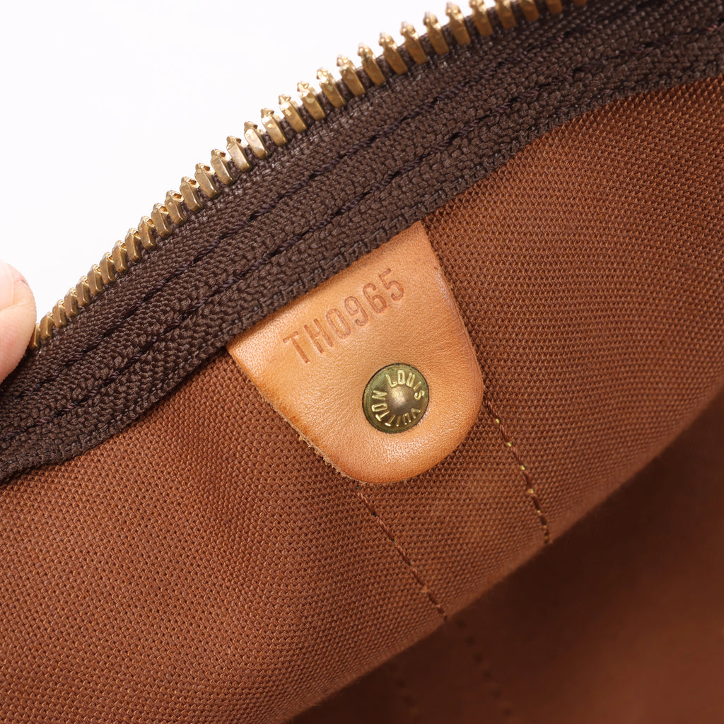 Bolso de viaje Louis Vuitton Keepall Bandoulière 55 Monogram Canvas en marrón M41414