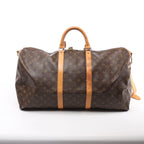 Bolso de viaje Louis Vuitton Keepall Bandoulière 55 Monogram Canvas en marrón M41414