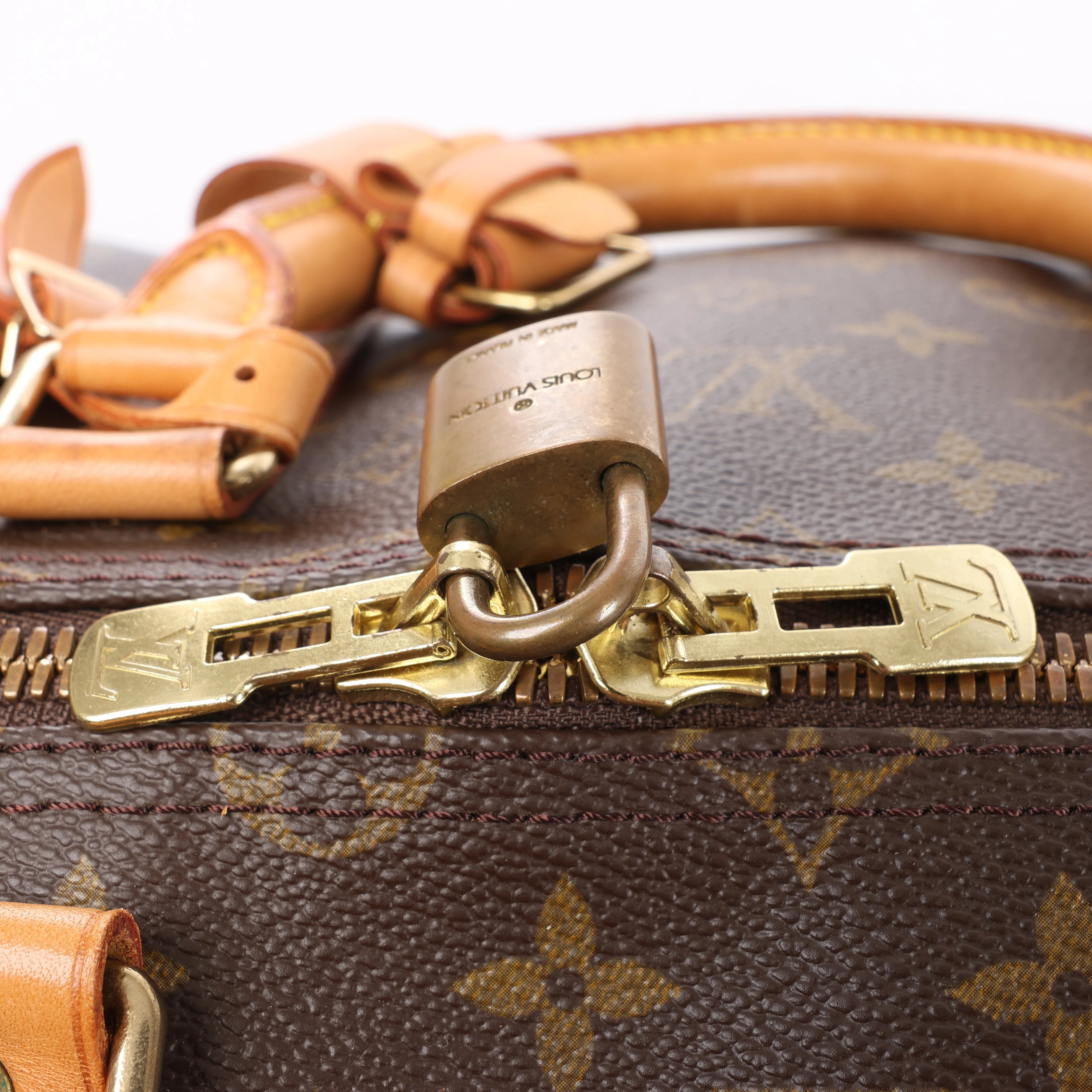 Bolso de viaje Louis Vuitton Keepall Bandoulière 55 Monogram Canvas en marrón M41414