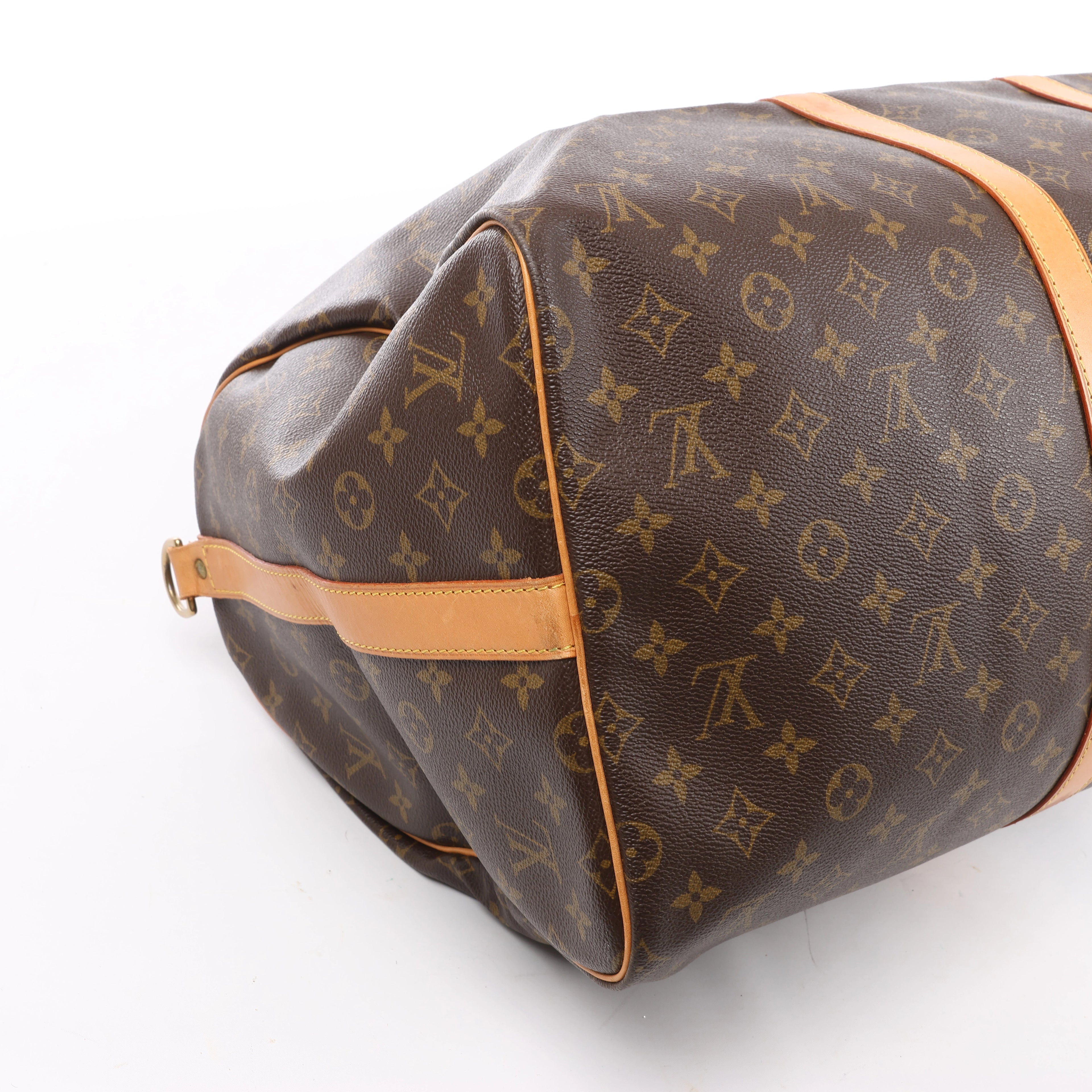 Bolso de viaje Louis Vuitton Keepall Bandoulière 55 Monogram Canvas en marrón M41414