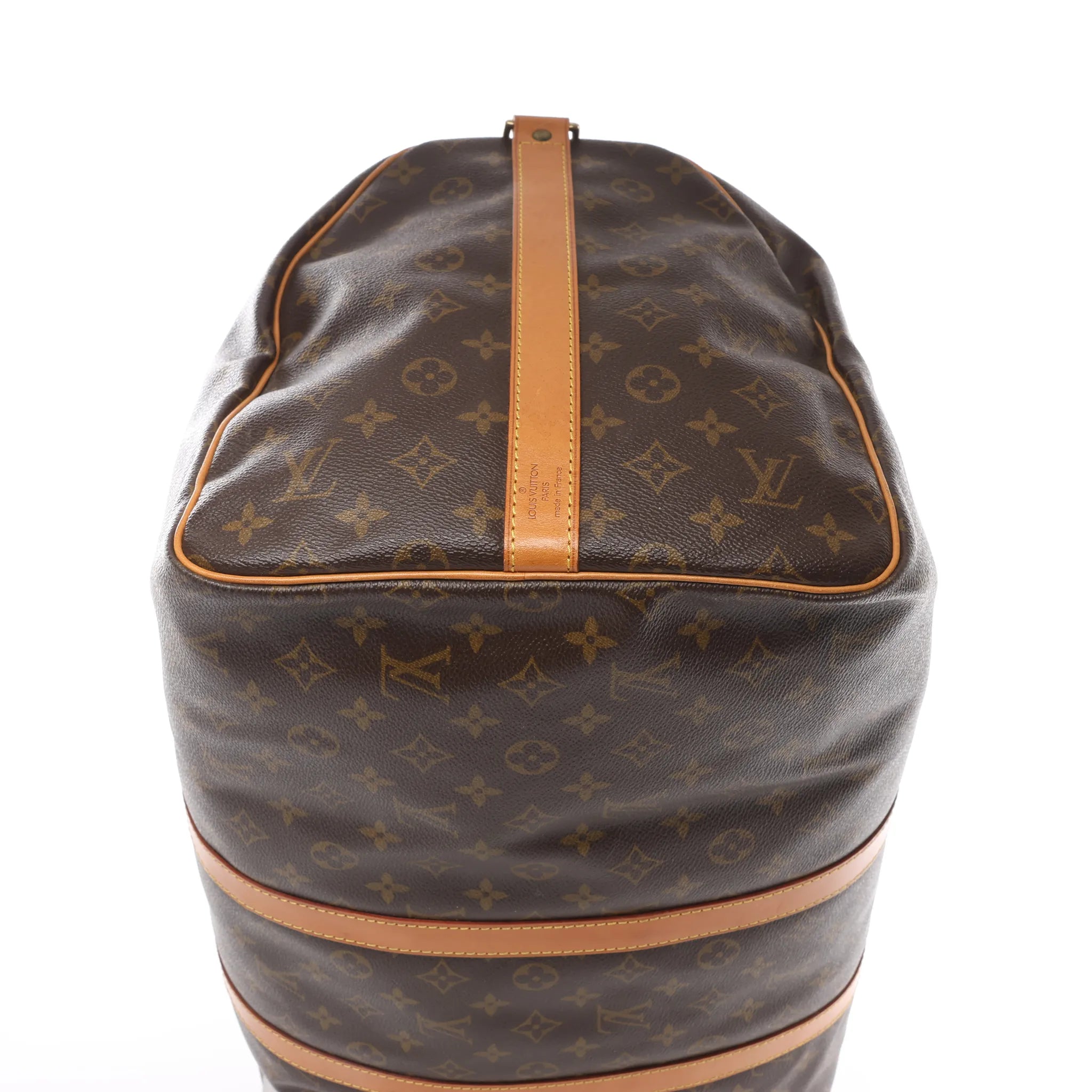 Louis Vuitton Keepall Bandoulière 55 Monogram Canvas Travel Bag in Brown M41414