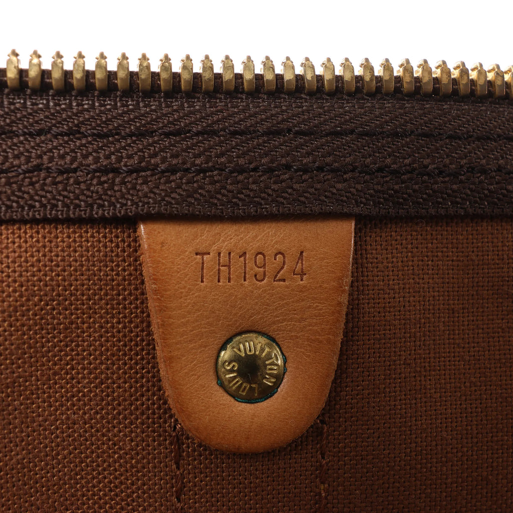 Louis Vuitton Keepall Bandoulière 55 Monogram Canvas Travel Bag in Brown M41414