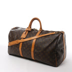 Louis Vuitton Keepall Bandoulière 55 Monogram Canvas Travel Bag in Brown M41414