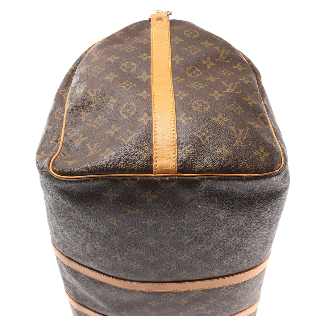 Louis Vuitton Keepall Bandoulière 55 Monogram Canvas Travel Bag in Brown M41414