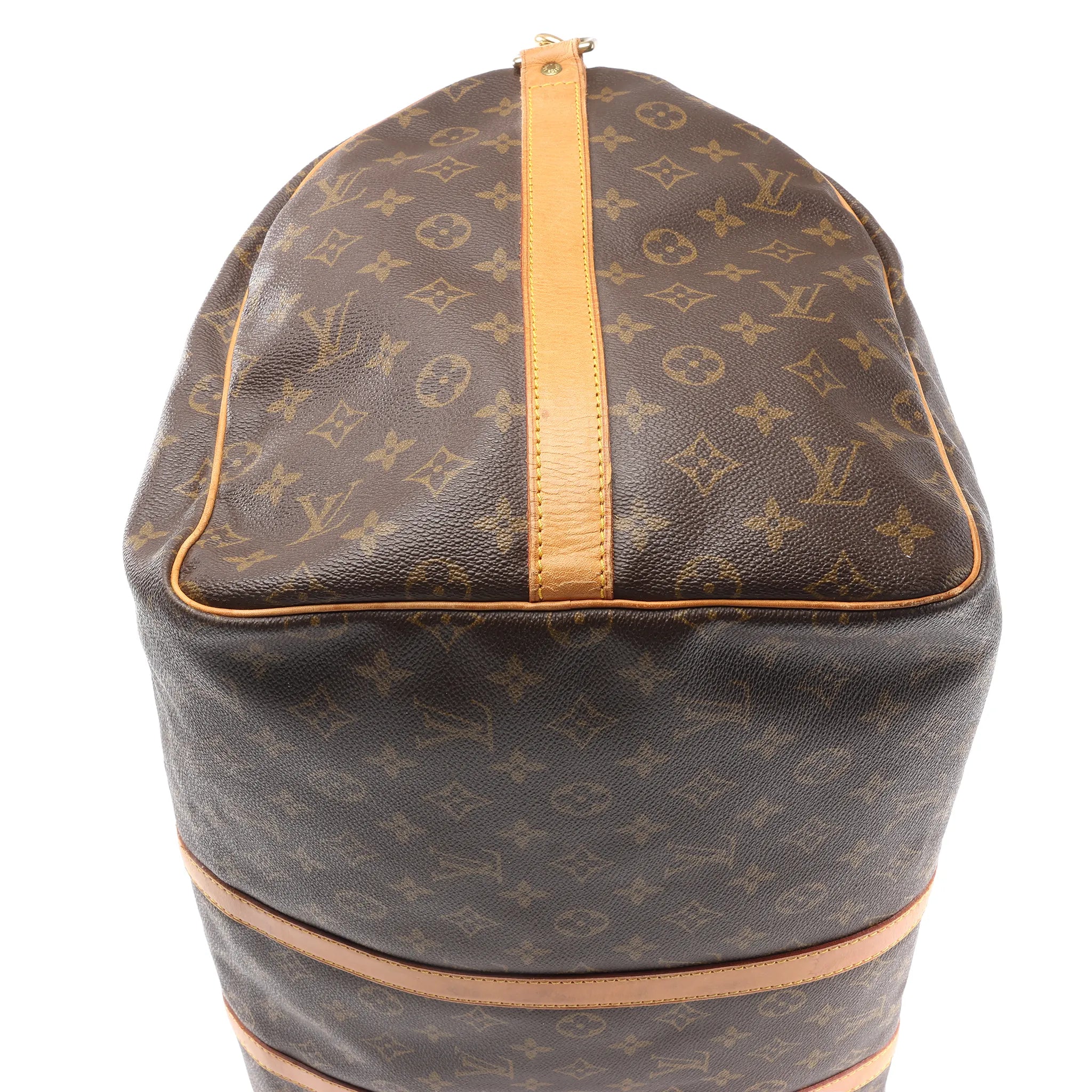Louis Vuitton Keepall Bandoulière 55 Monogram Canvas Travel Bag in Brown M41414