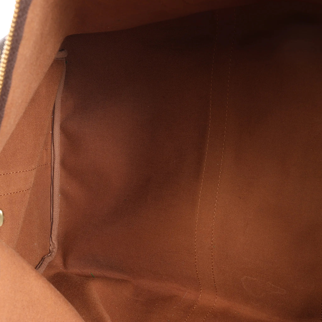 Louis Vuitton Keepall Bandoulière 55 Monogram Canvas Travel Bag in Brown M41414