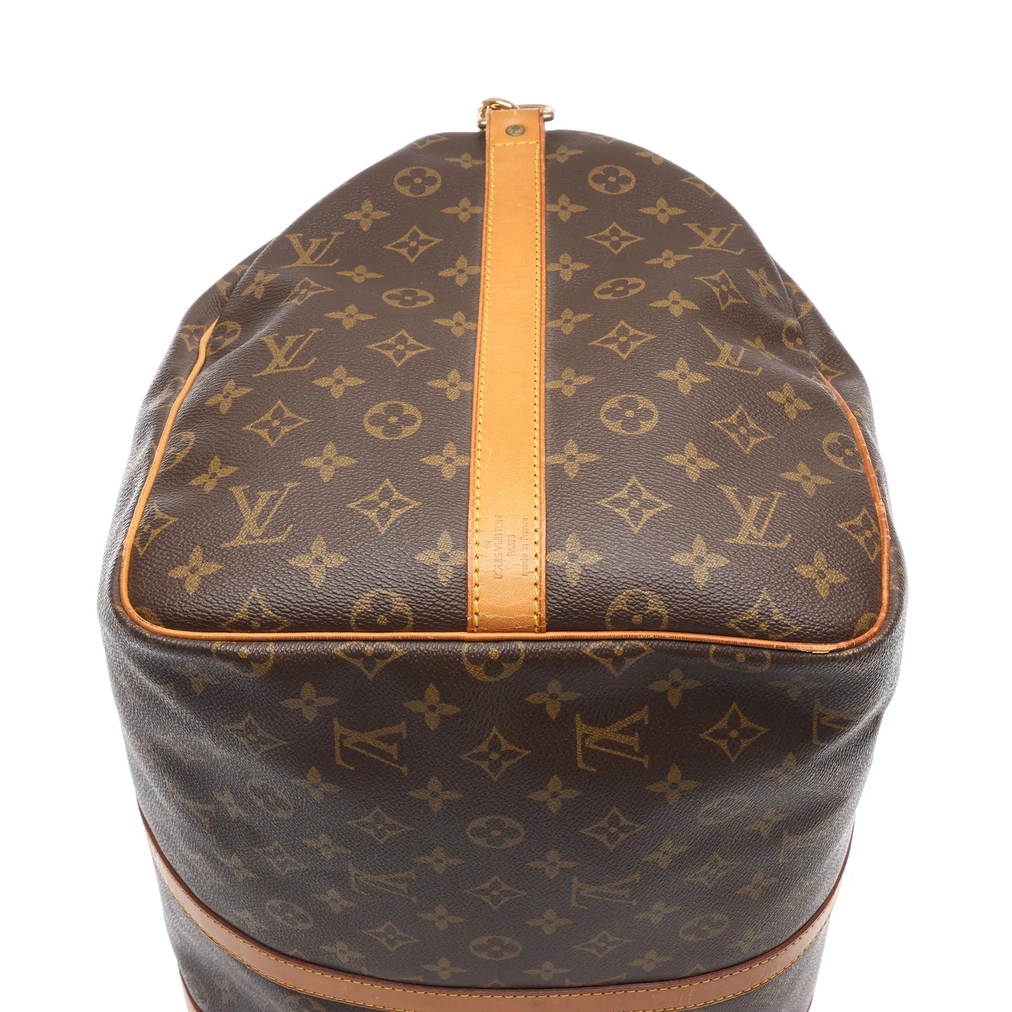 Louis Vuitton Keepall Bandoulière 55 Monogram Canvas Travel Bag in Brown M41414
