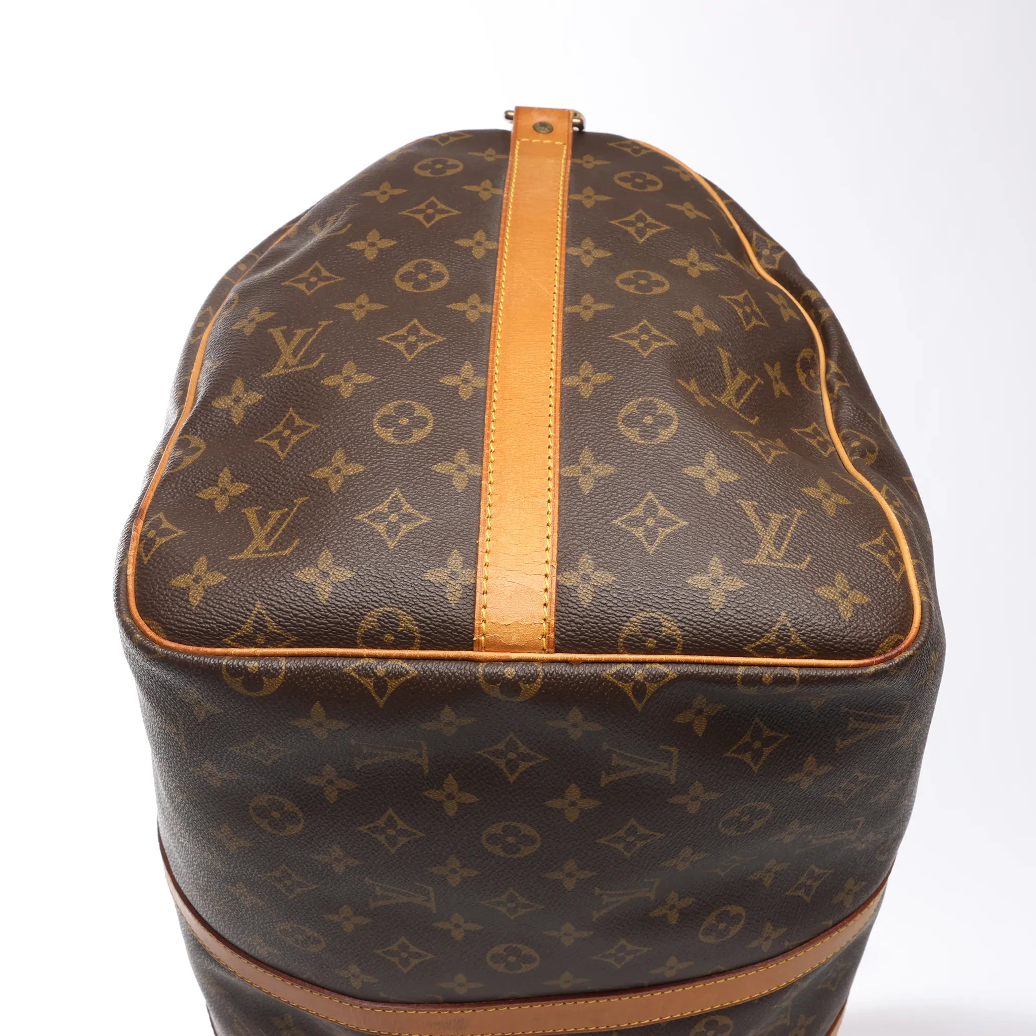 Louis Vuitton Keepall Bandoulière 55 Monogram Canvas Travel Bag in Brown M41414