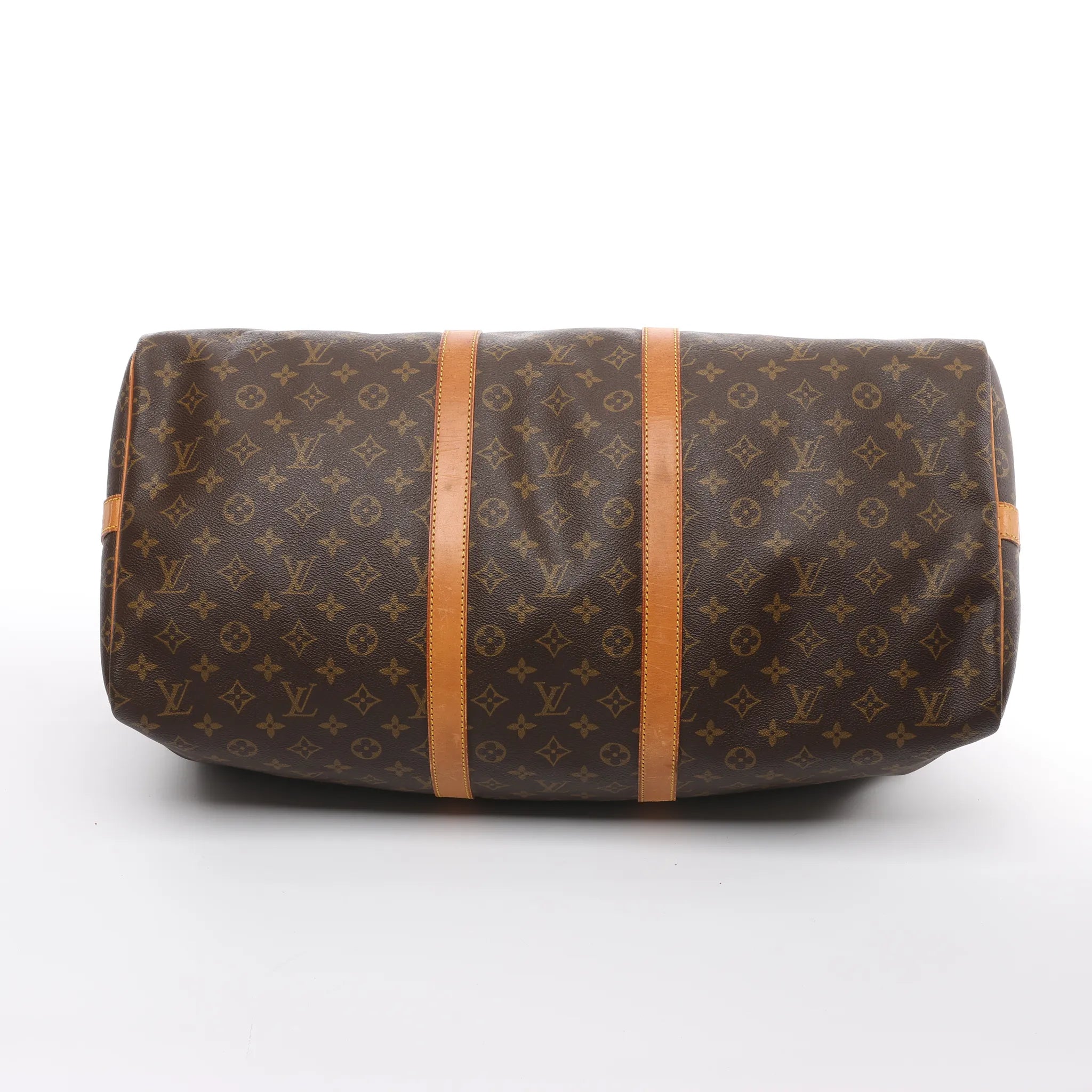 Louis Vuitton Keepall Bandoulière 55 Monogram Canvas Travel Bag in Brown M41414