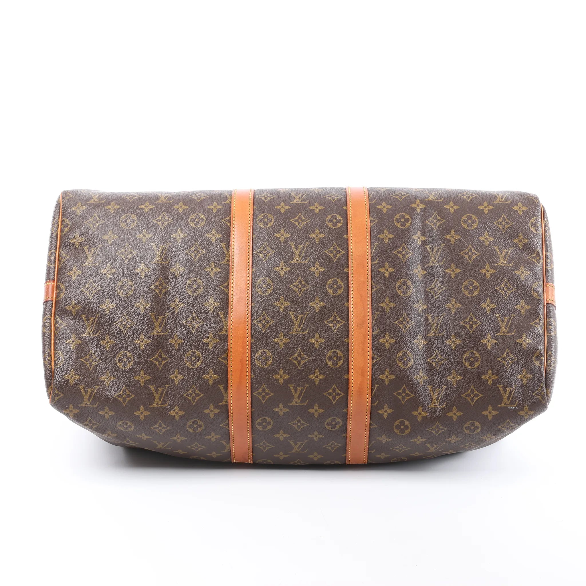 Louis Vuitton Keepall Bandoulière 55 Monogram Canvas Travel Bag in Brown M41414