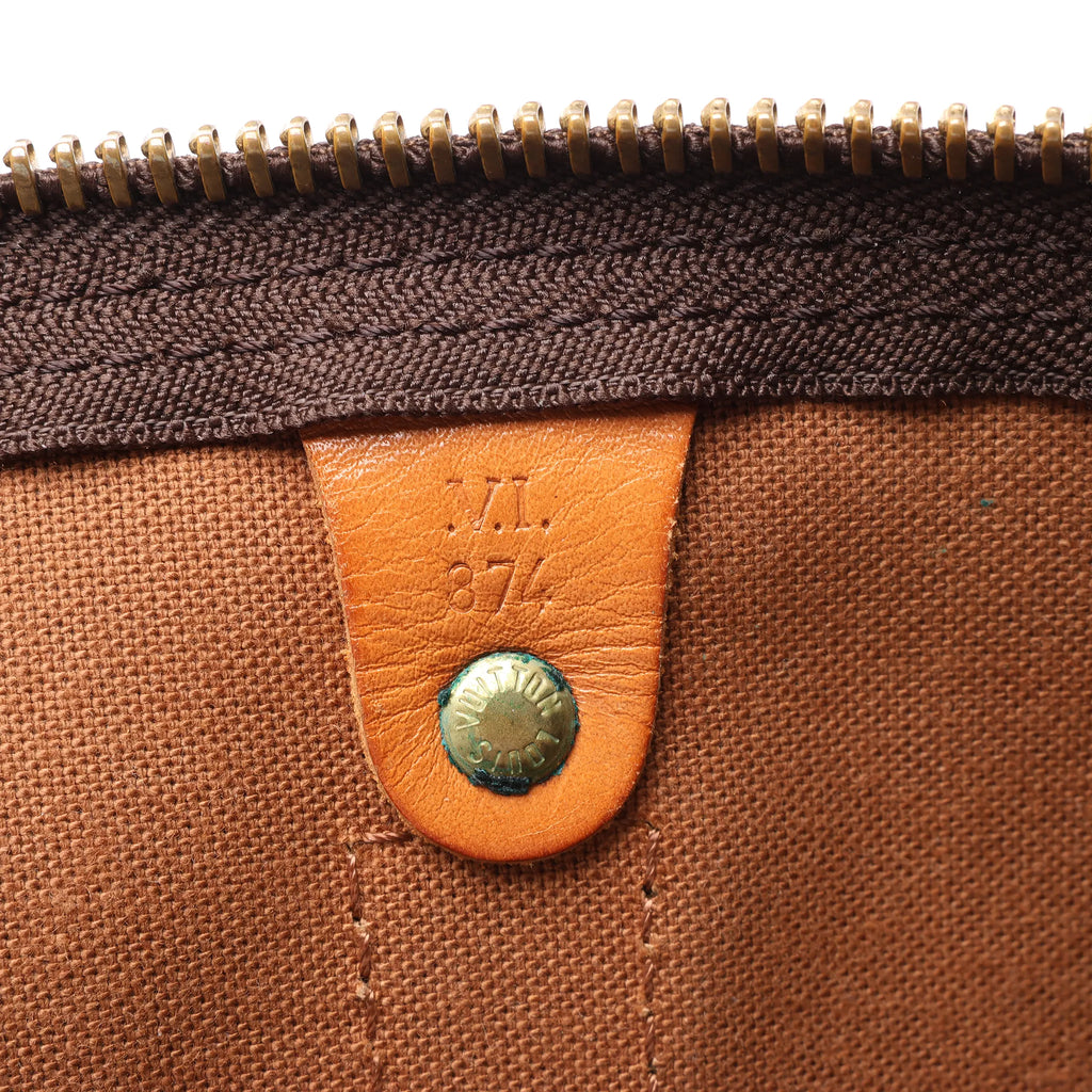Louis Vuitton Keepall Bandoulière 55 Monogram Canvas Travel Bag in Brown M41414