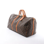 Louis Vuitton Keepall Bandoulière 55 Monogram Canvas Travel Bag in Brown M41414