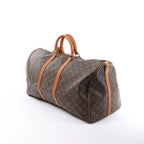 Louis Vuitton Keepall Bandoulière 55 Monogram Canvas Travel Bag in Brown M41414