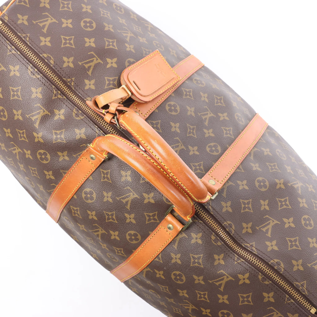 Louis Vuitton Keepall Bandoulière 55 Monogram Canvas Travel Bag in Brown M41414
