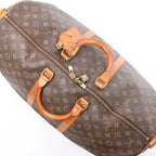 Louis Vuitton Keepall Bandoulière 55 Monogram Canvas Travel Bag in Brown M41414