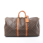 Louis Vuitton Keepall Bandoulière 55 Monogram Canvas Travel Bag in Brown M41414