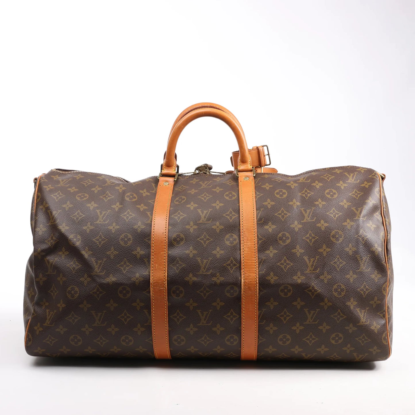 Louis Vuitton Monogram Canvas Keepall Bandoulière 55 Travel Bag M41414