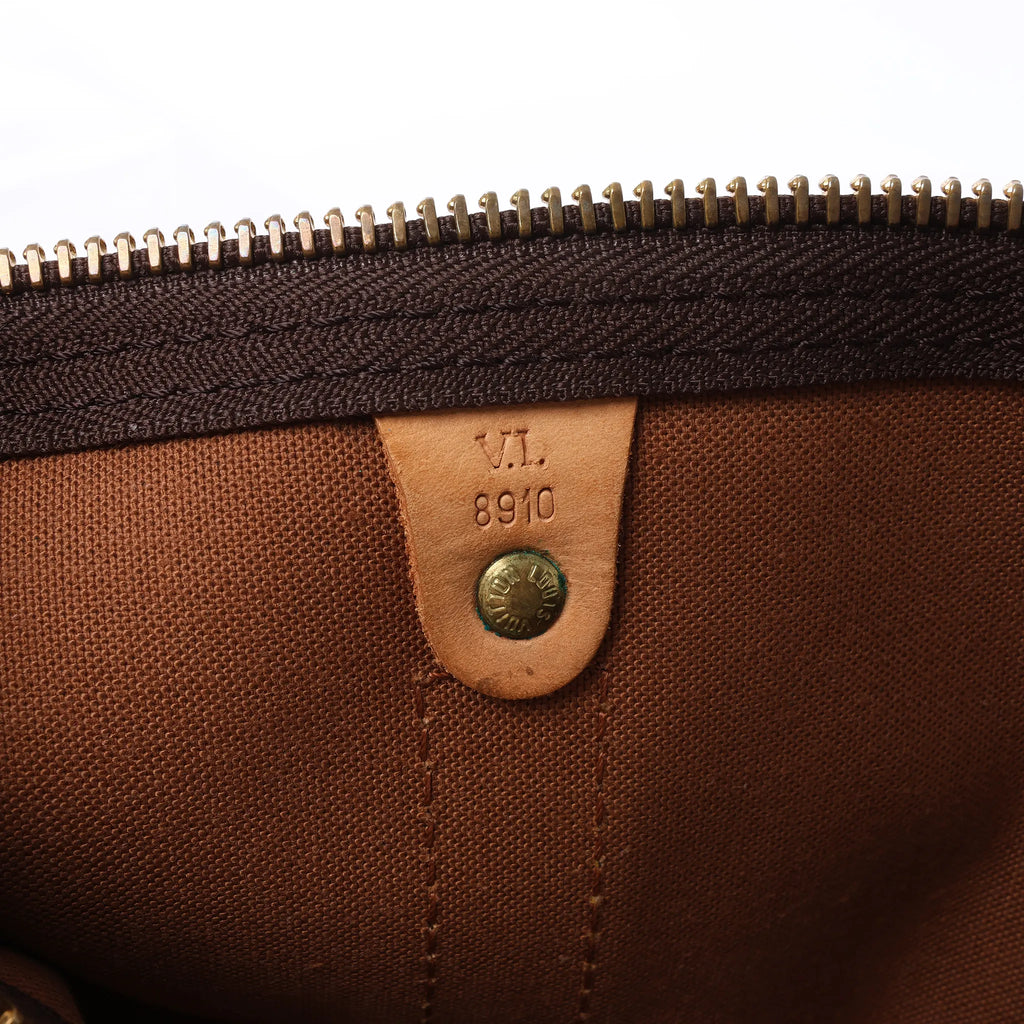 Louis Vuitton Keepall Bandoulière 55 Monogram Canvas Travel Bag in Brown M41414