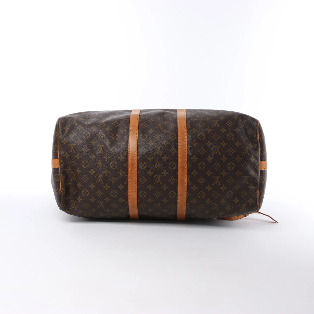 Louis Vuitton Keepall Bandoulière 55 Monogram Canvas Travel Bag in Brown M41414