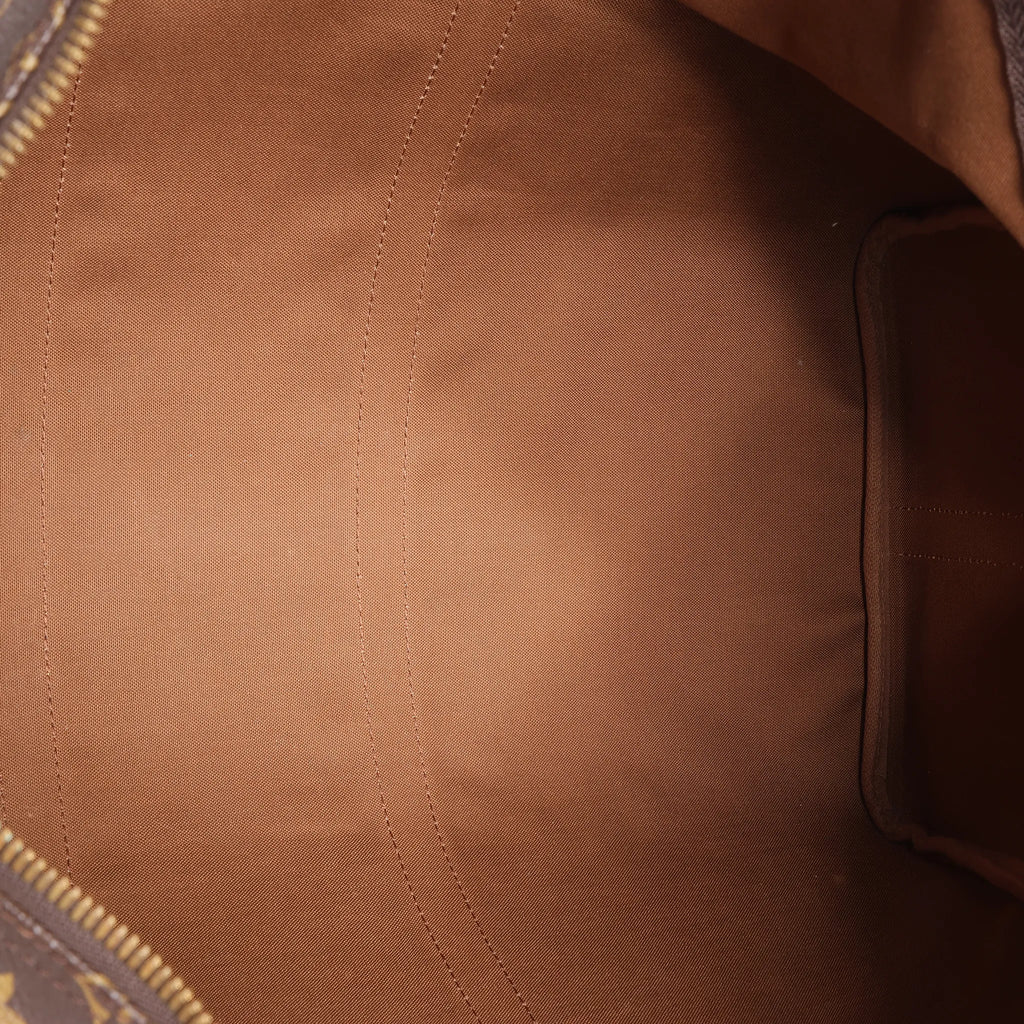Louis Vuitton Keepall Bandoulière 55 Monogram Canvas Travel Bag in Brown M41414
