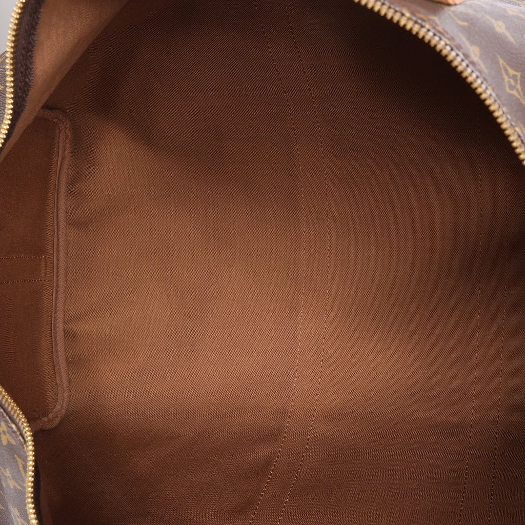 Louis Vuitton Keepall Bandoulière 55 Monogram Canvas Travel Bag in Brown M41414