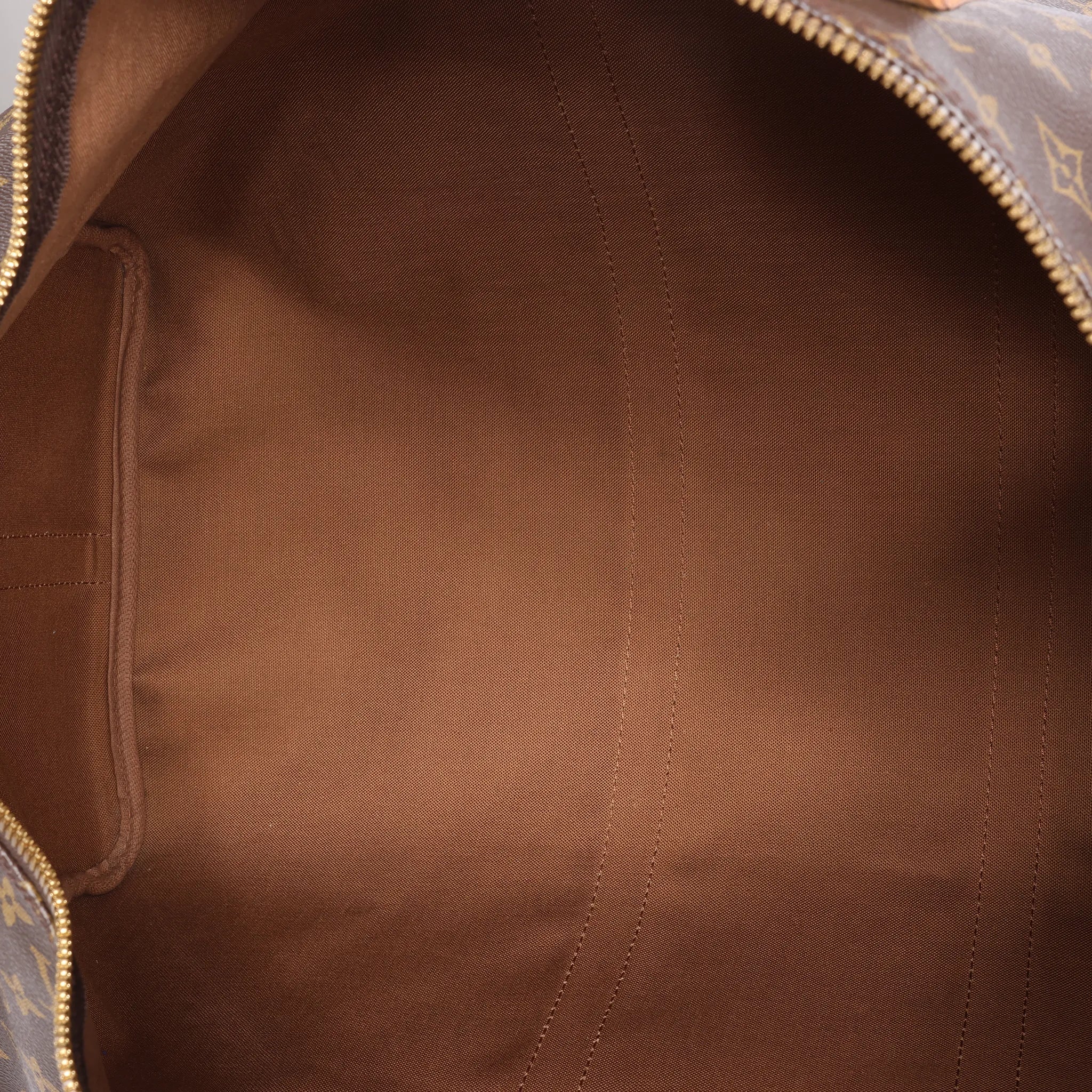Louis Vuitton Keepall Bandoulière 55 Monogram Canvas Travel Bag in Brown M41414