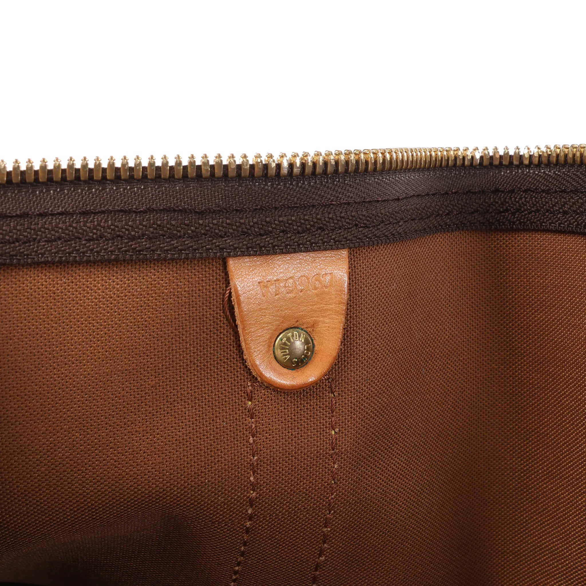 Louis Vuitton Keepall Bandoulière 55 Monogram Canvas Travel Bag in Brown M41414