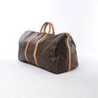 Louis Vuitton Keepall Bandoulière 55 Monogram Canvas Travel Bag in Brown M41414