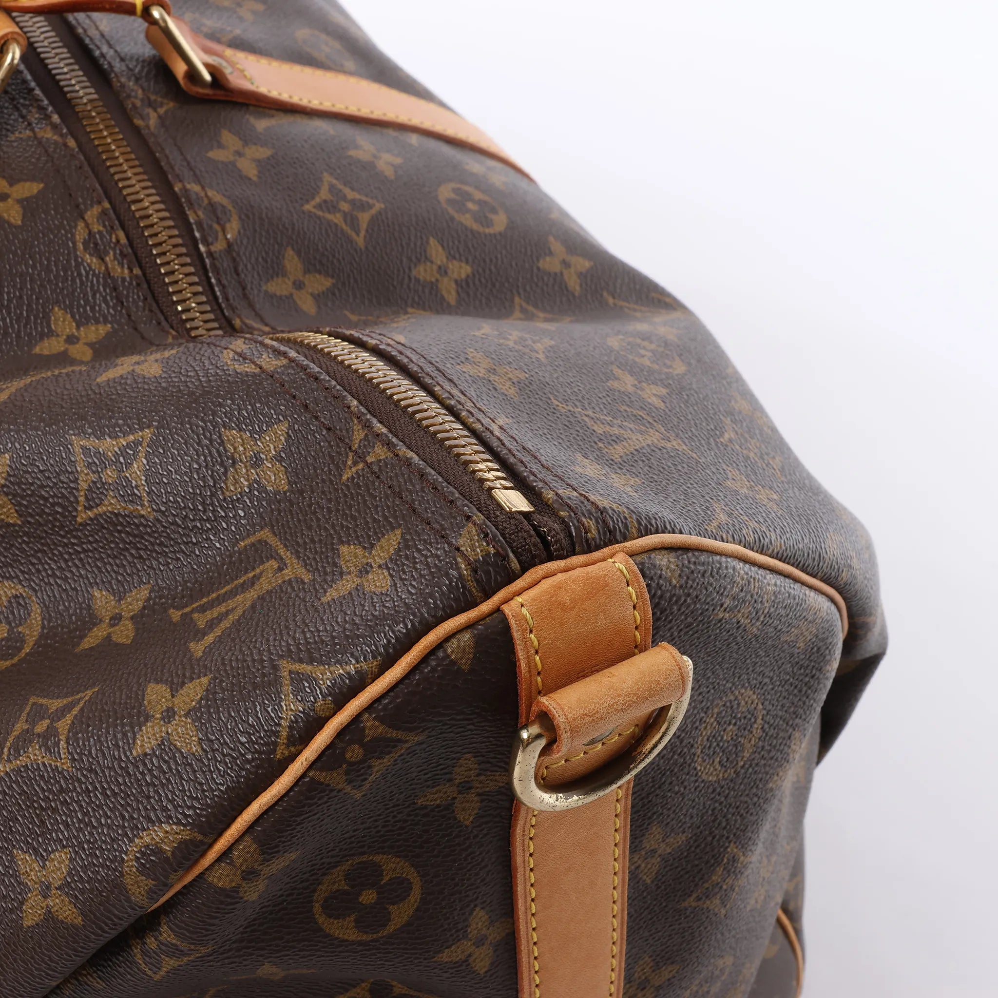Louis Vuitton Keepall Bandoulière 55 Monogram Canvas Travel Bag in Brown M41414