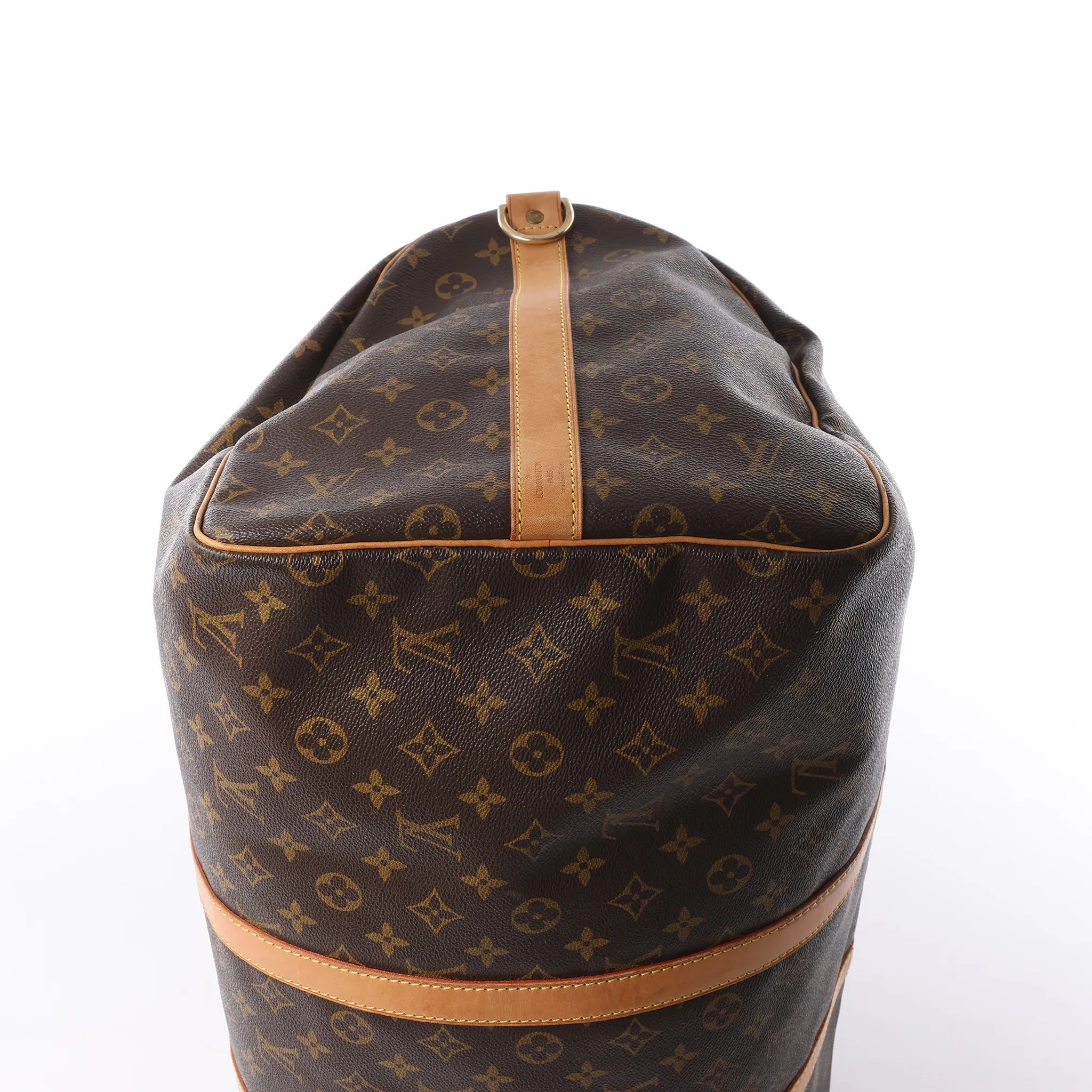 Louis Vuitton Keepall Bandoulière 55 Monogram Canvas Travel Bag in Brown M41414