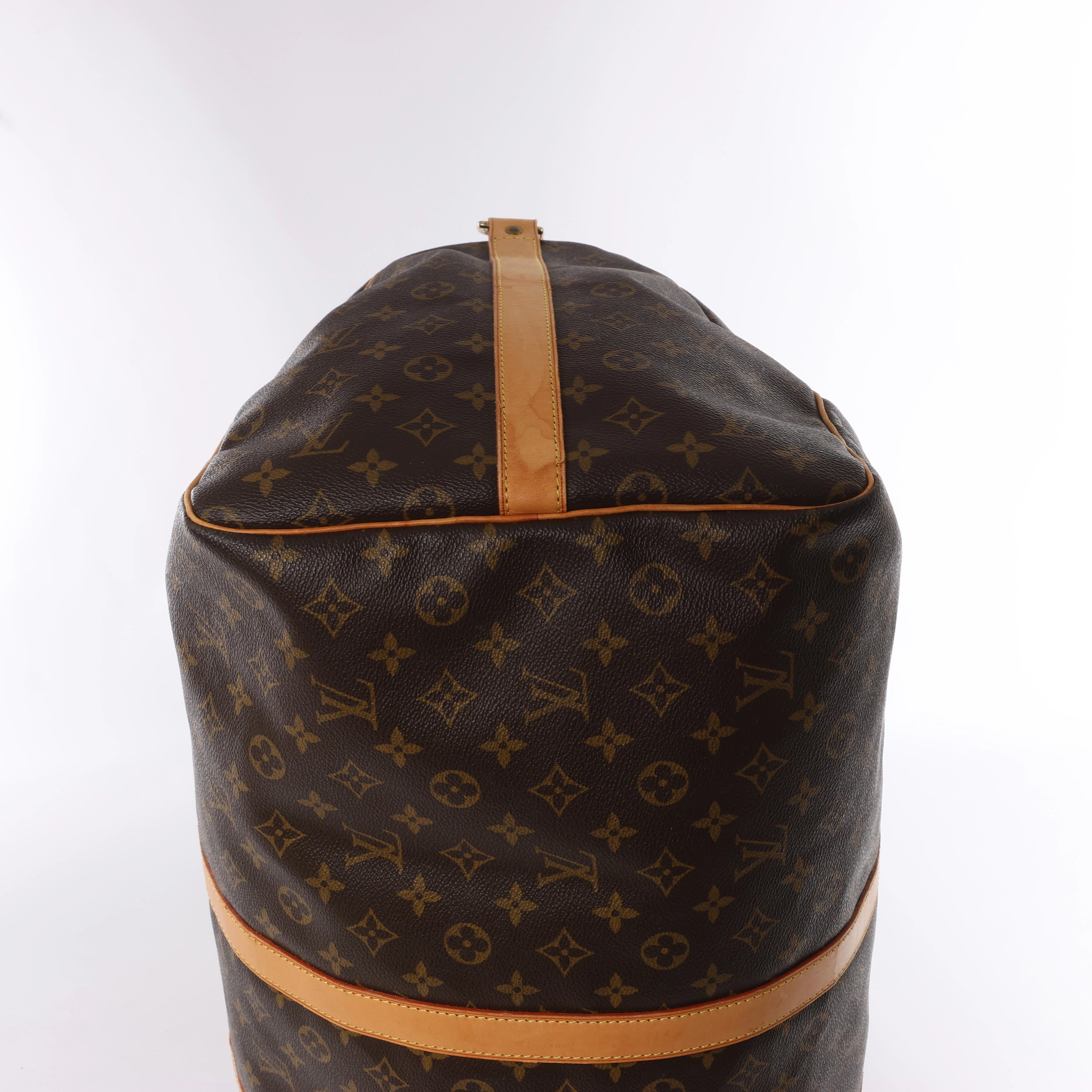 Louis Vuitton Keepall Bandoulière 60 Monogram Canvas Travel Bag in Brown M41412