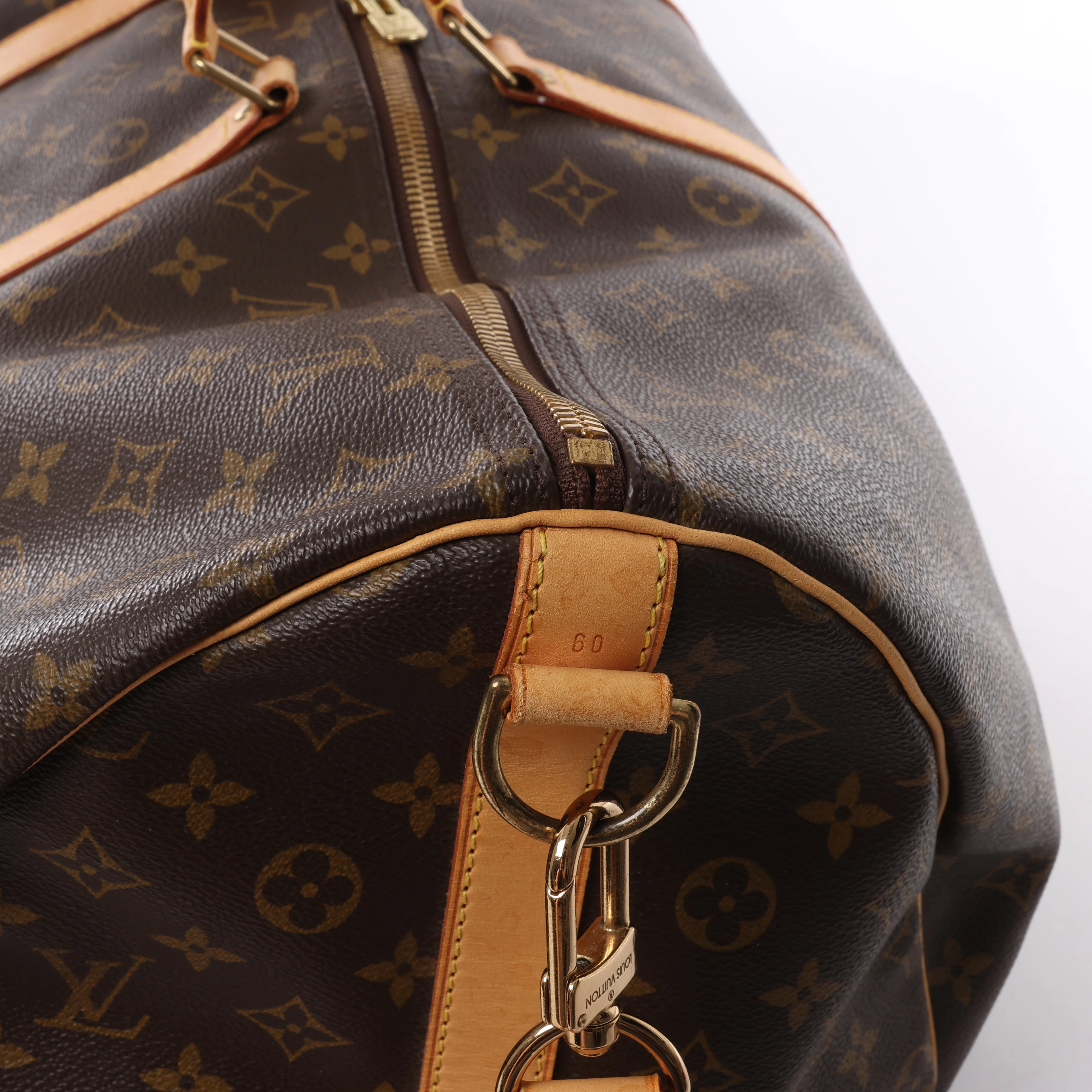 Louis Vuitton Keepall Bandoulière 60 Monogram Canvas Travel Bag in Brown M41412