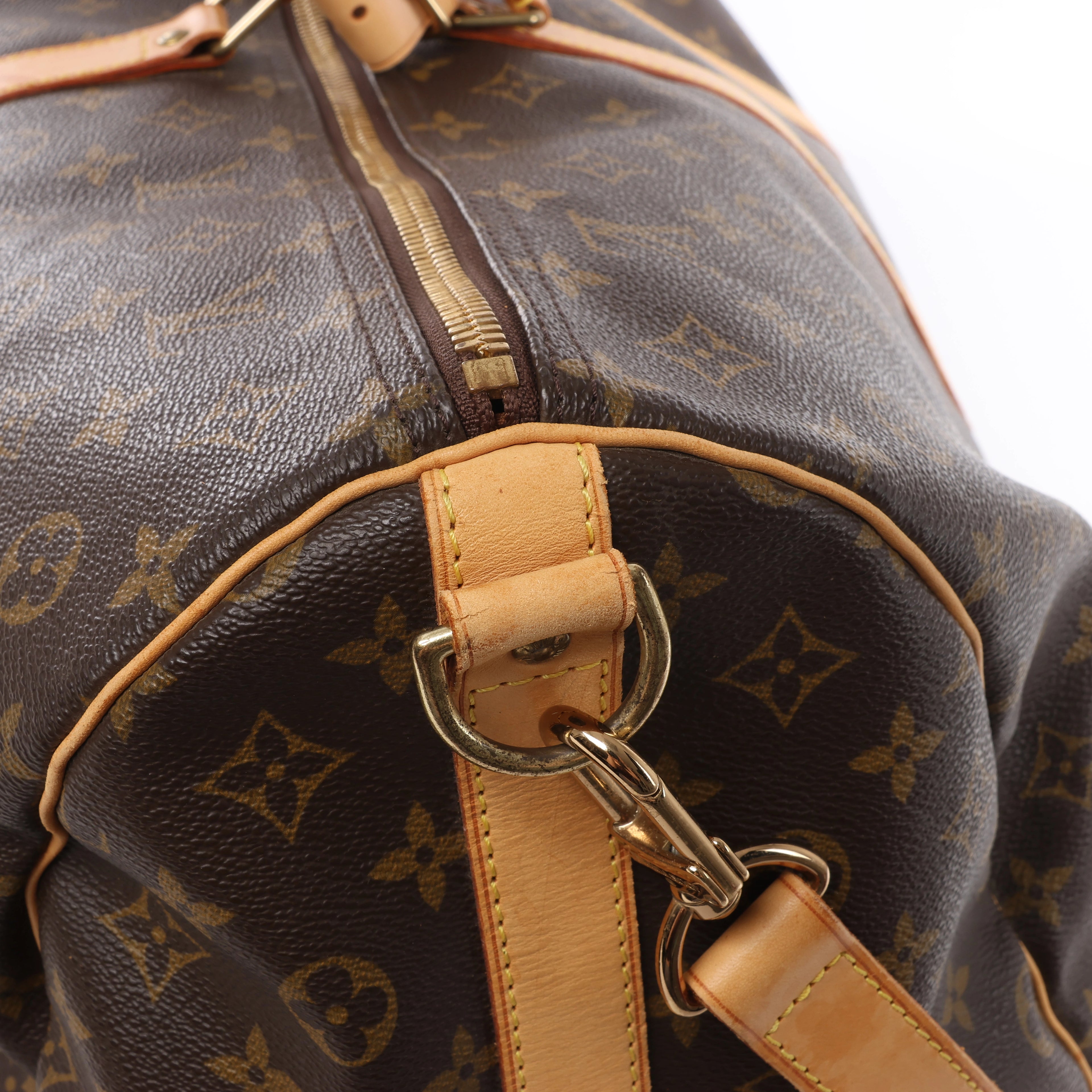 Louis Vuitton Keepall Bandoulière 60 Monogram Canvas Travel Bag in Brown M41412