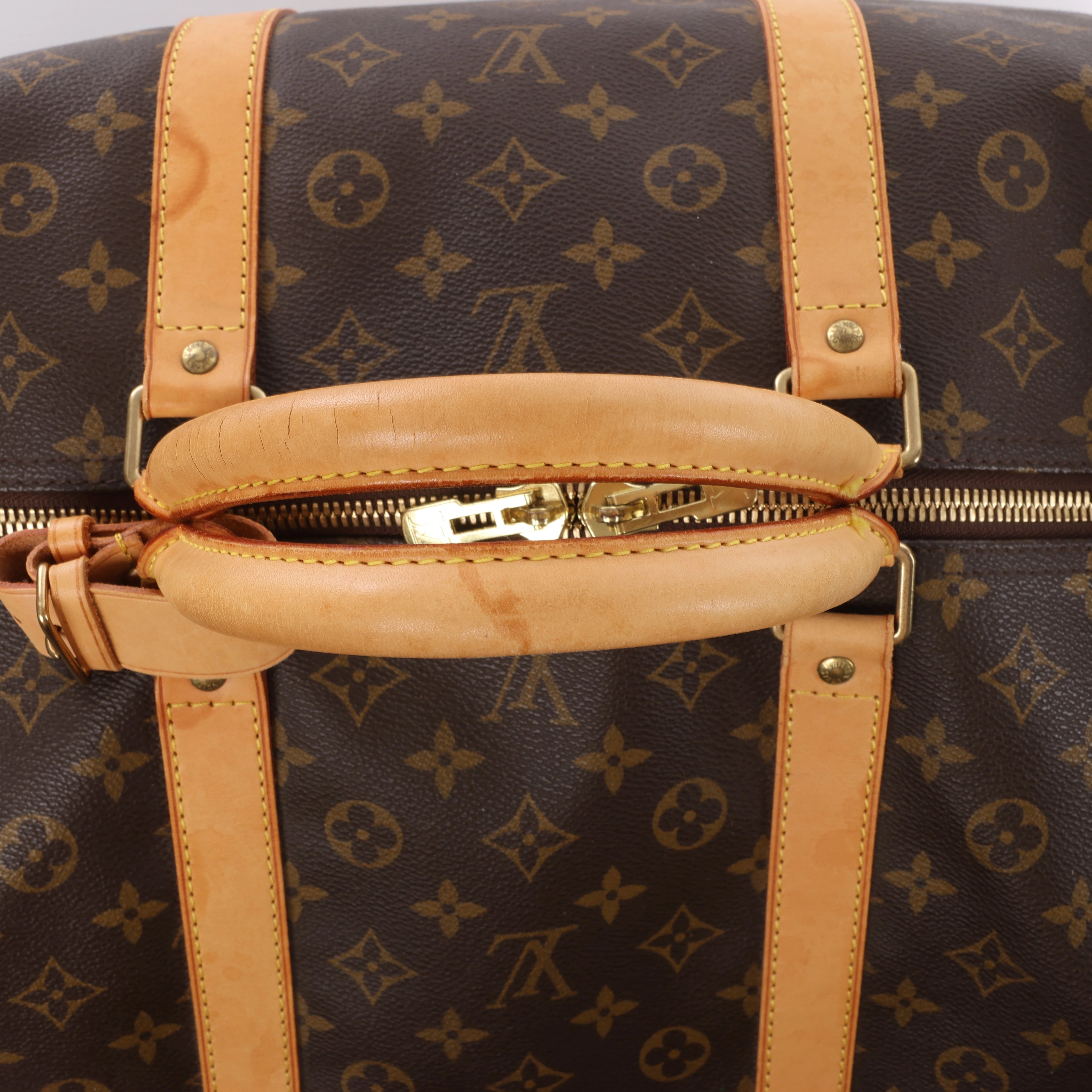 Louis Vuitton Keepall Bandoulière 60 Monogram Canvas Travel Bag in Brown M41412
