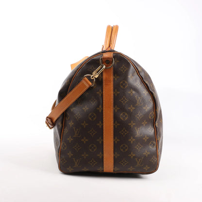Louis Vuitton Monogram Canvas Keepall Bandoulière 60 Travel Bag M41412