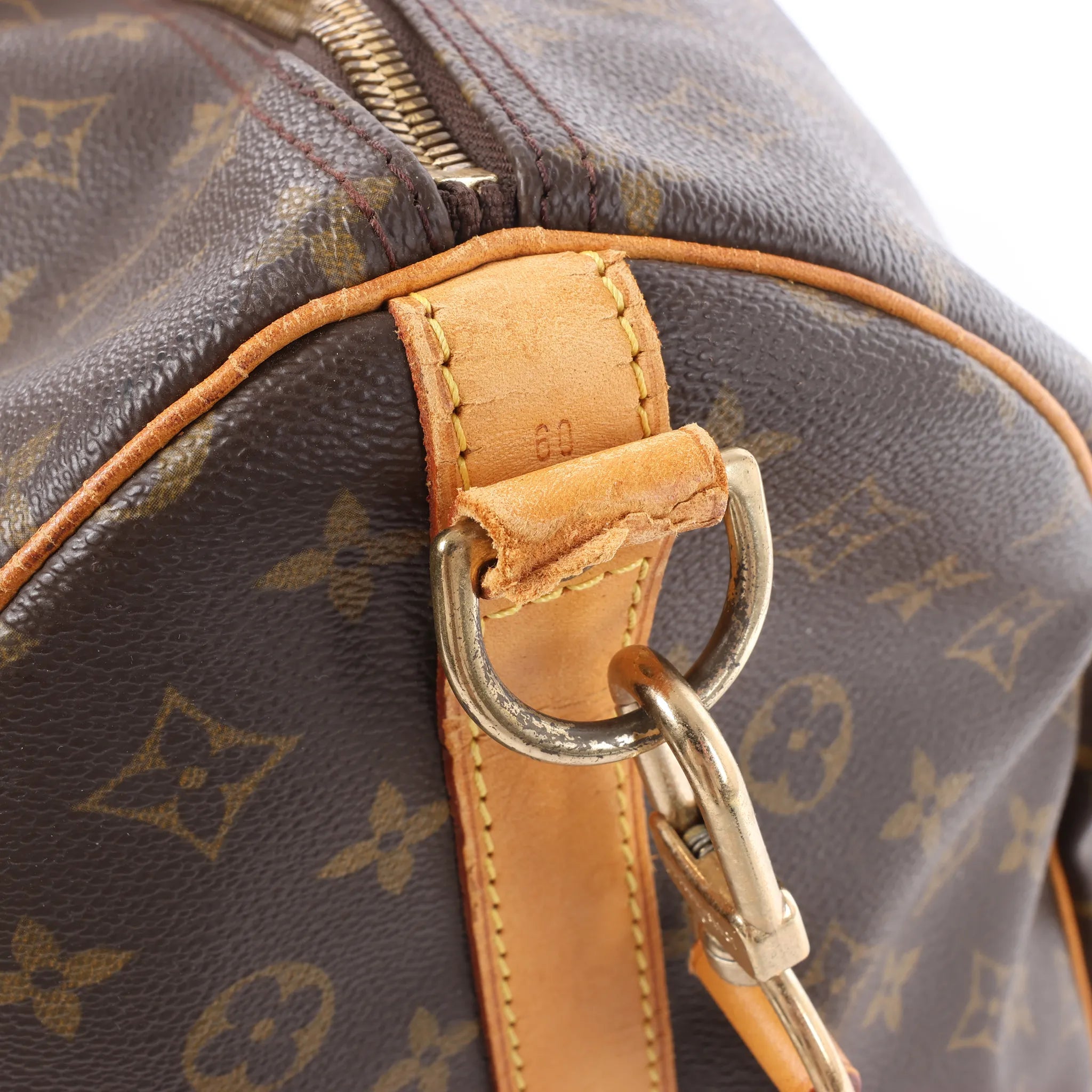 Louis Vuitton Keepall Bandoulière 60 Monogram Canvas Travel Bag in Brown M41412