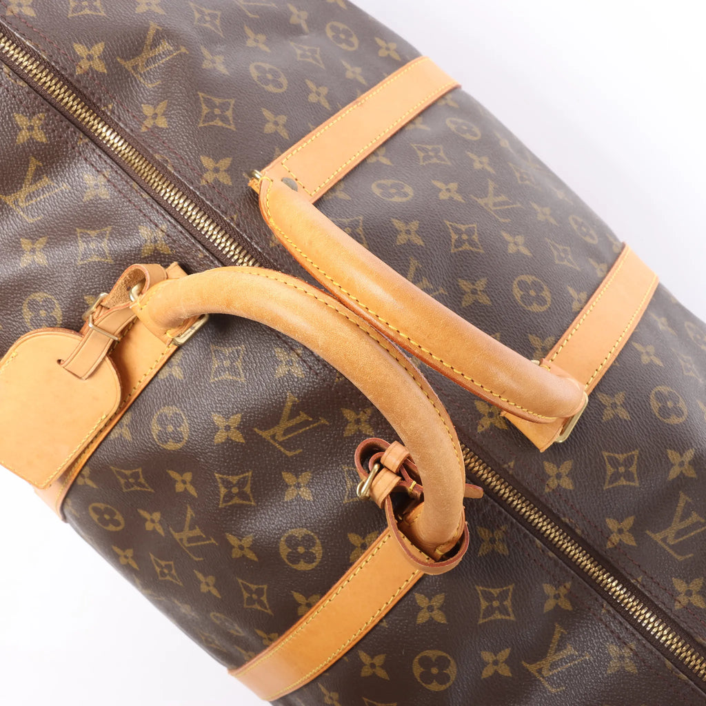 Louis Vuitton Keepall Bandoulière 60 Monogram Canvas Travel Bag in Brown M41412