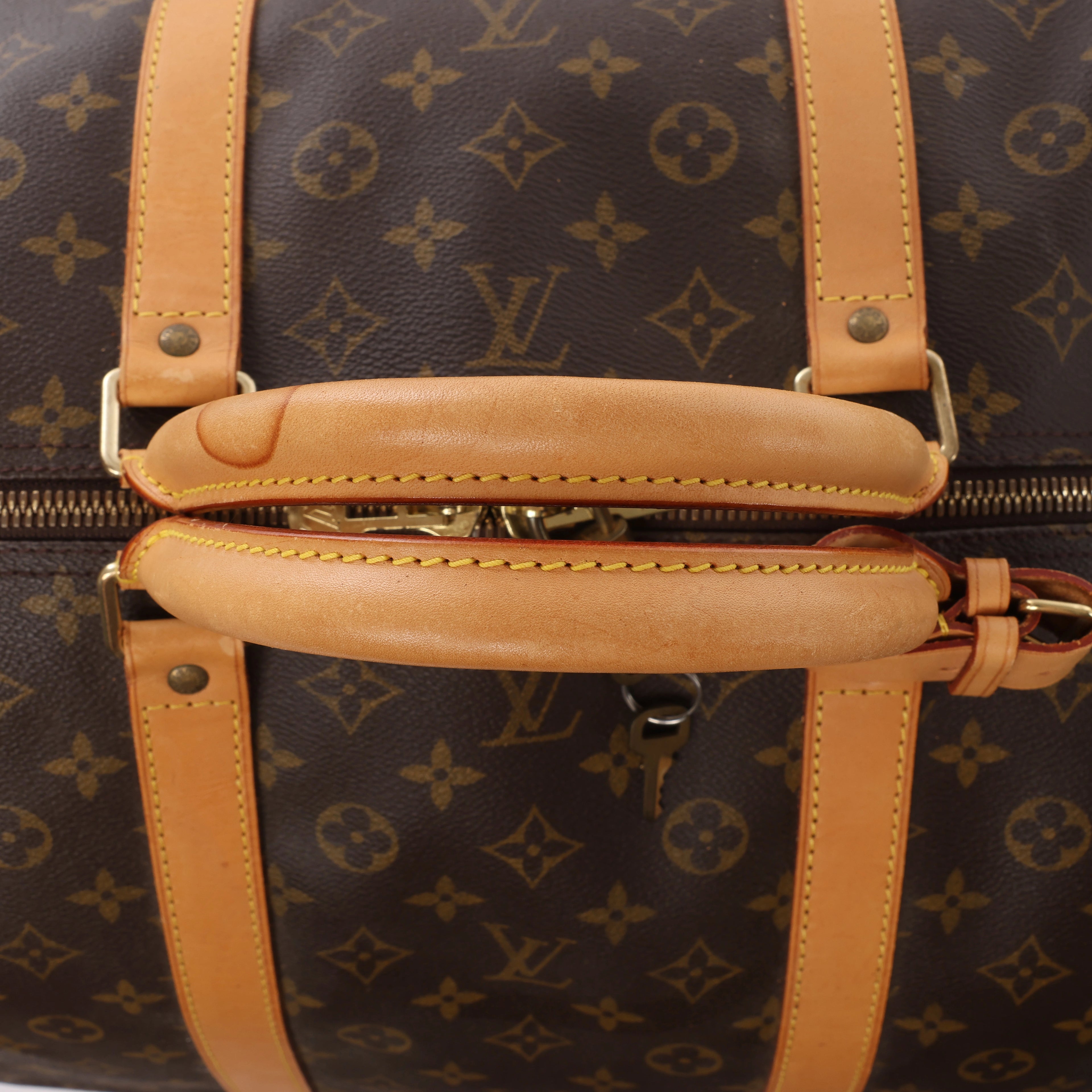 Louis Vuitton Keepall Bandoulière 60 Monogram Canvas Travel Bag in Brown M41412