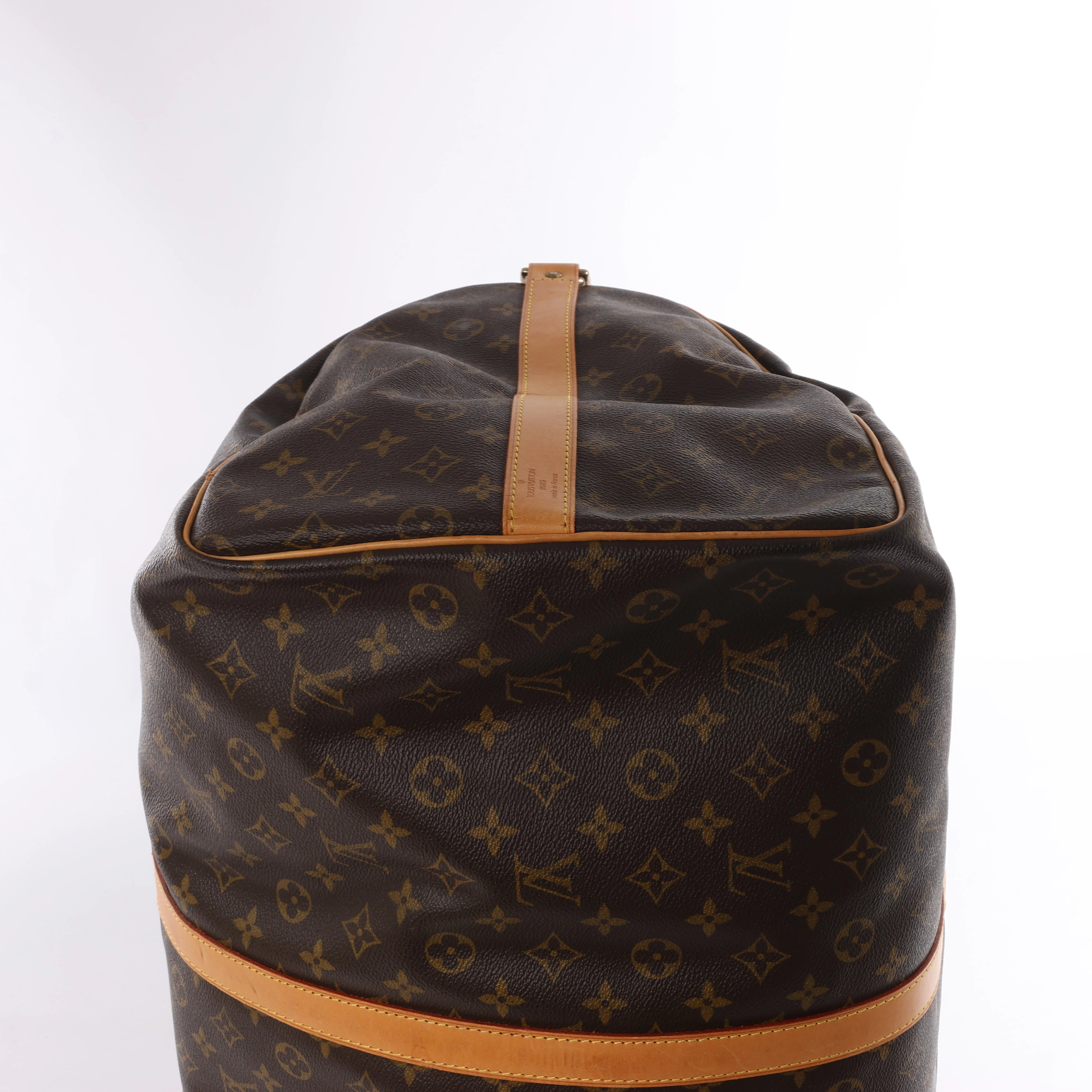 Louis Vuitton Keepall Bandoulière 60 Monogram Canvas Travel Bag in Brown M41412
