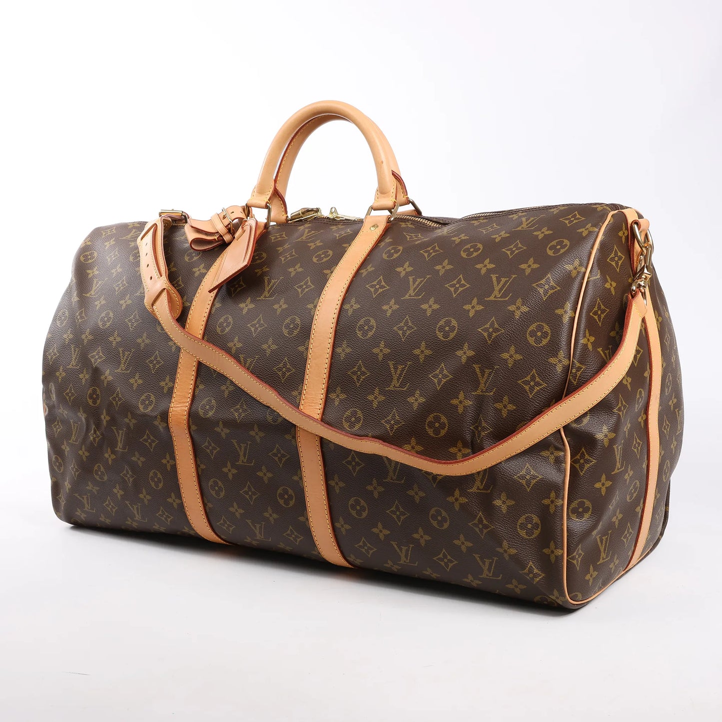 Louis Vuitton Monogram Canvas Keepall Bandoulière 60 Travel Bag M41412