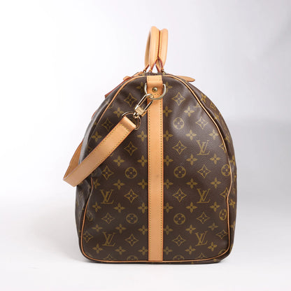 Louis Vuitton Monogram Canvas Keepall Bandoulière 60 Travel Bag M41412