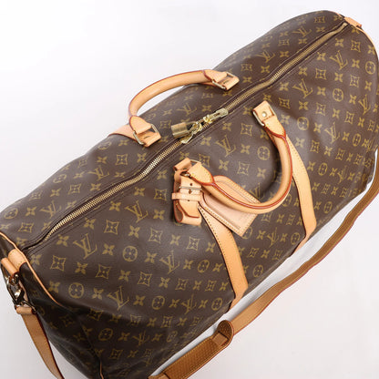 Louis Vuitton Monogram Canvas Keepall Bandoulière 60 Travel Bag M41412