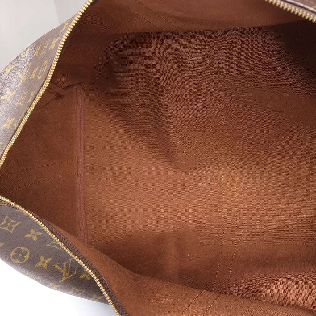 Louis Vuitton Keepall Bandoulière 60 Monogram Canvas Travel Bag in Brown M41412