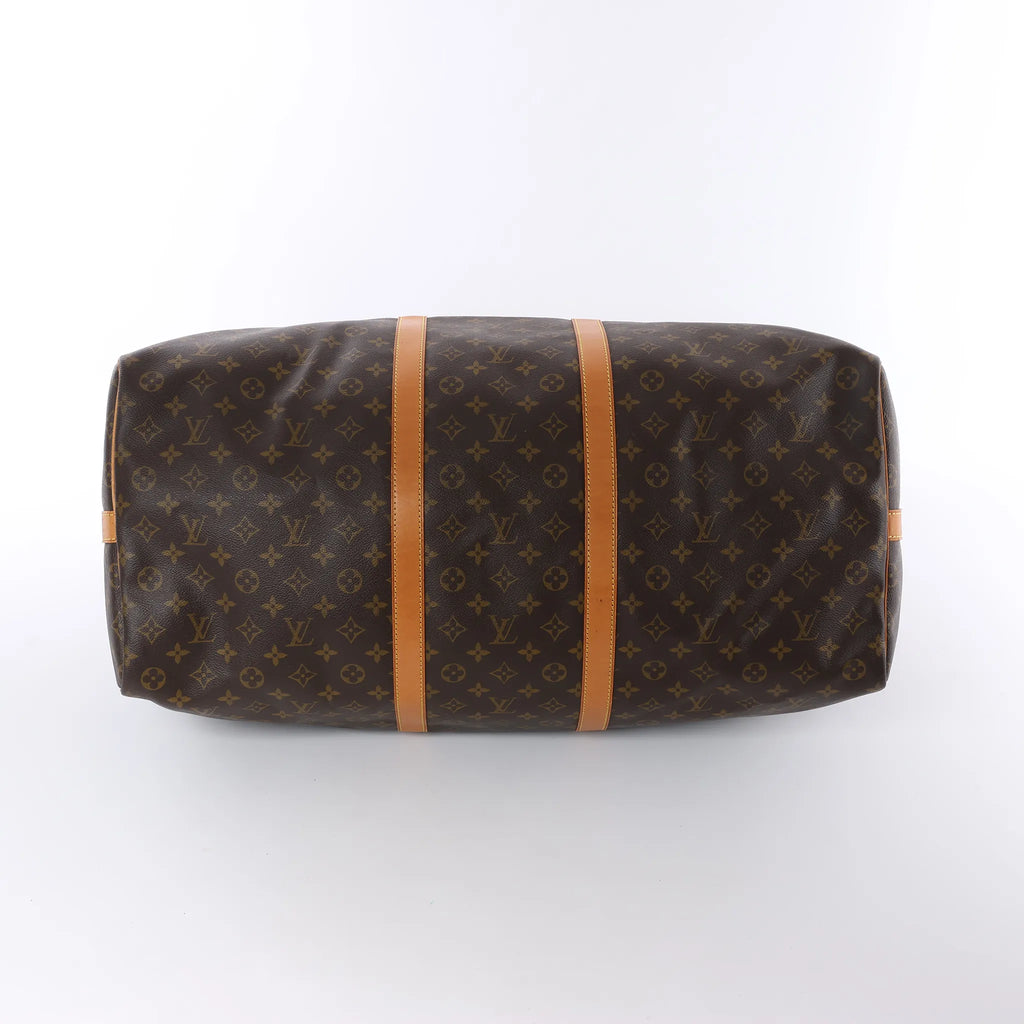 Louis Vuitton Keepall Bandoulière 60 Monogram Canvas Travel Bag in Brown M41412