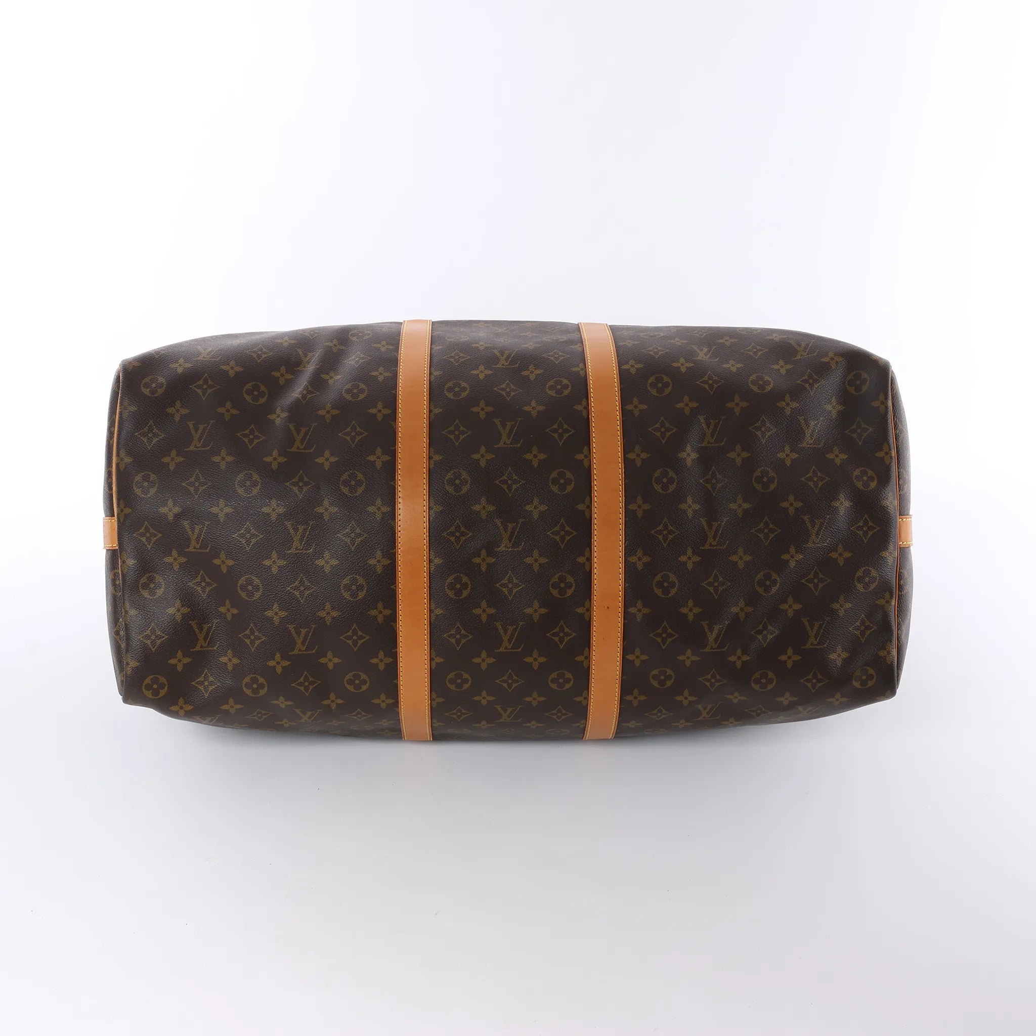 Louis Vuitton Keepall Bandoulière 60 Monogram Canvas Travel Bag in Brown M41412