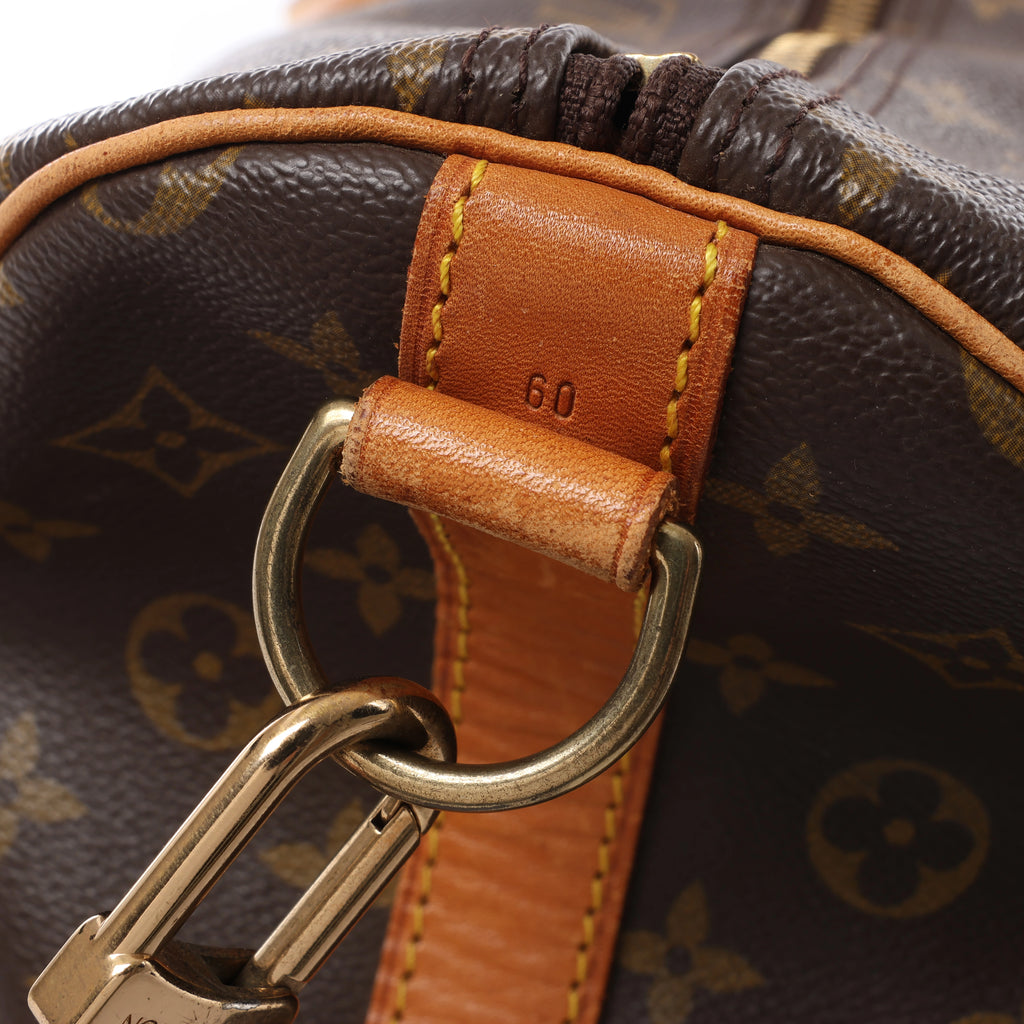 Louis Vuitton Keepall Bandoulière 60 Monogram Canvas Maleta de Viaje Marrón M41412