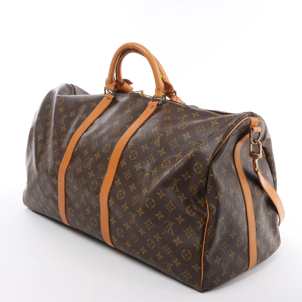 Louis Vuitton Keepall Bandoulière 60 Monogram Canvas Maleta de Viaje Marrón M41412