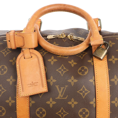 Louis Vuitton Monogram Canvas Keepall Bandoulière 60 Travel Bag M41412