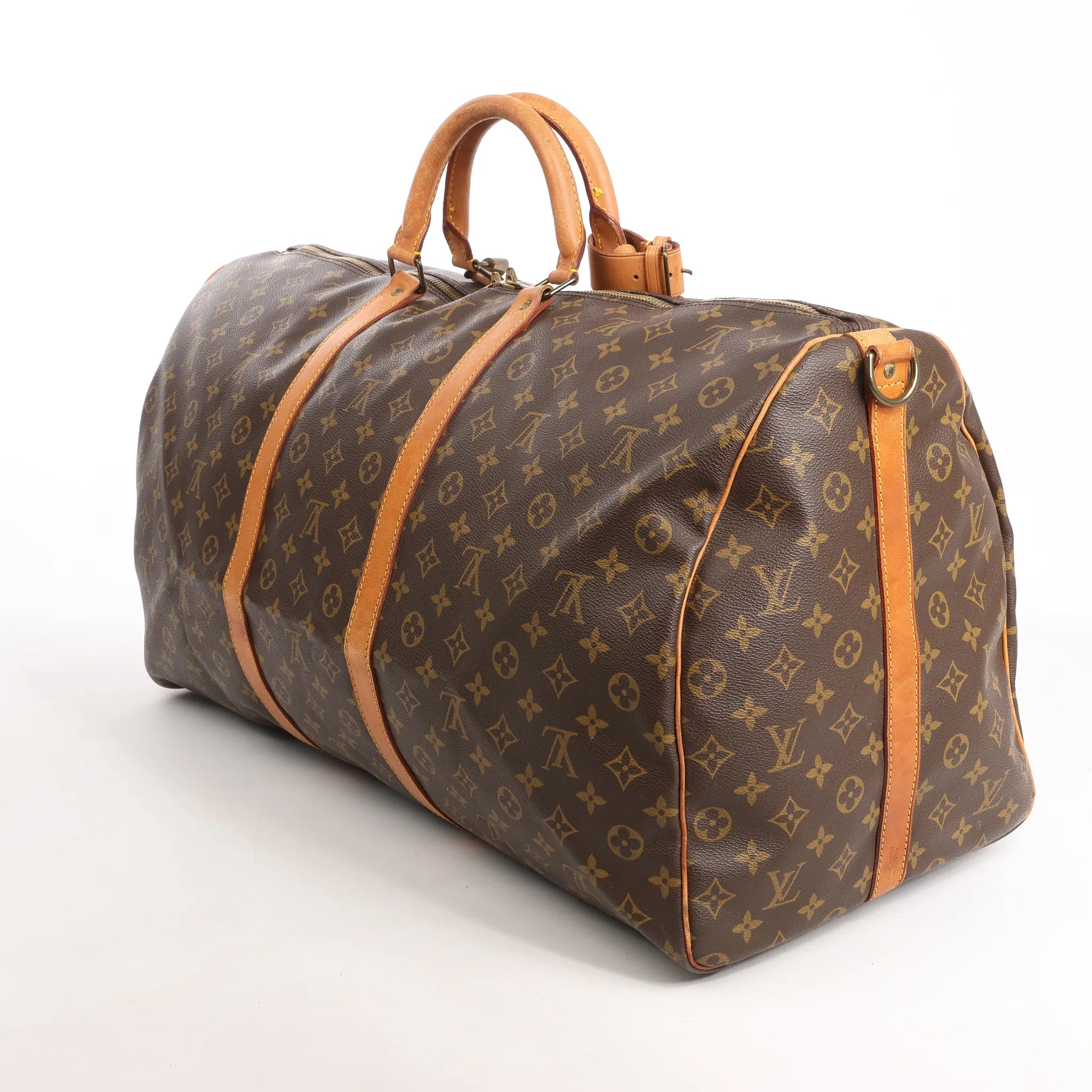 Louis Vuitton Monogram Canvas Keepall Bandoulière 60 Travel Bag M41412